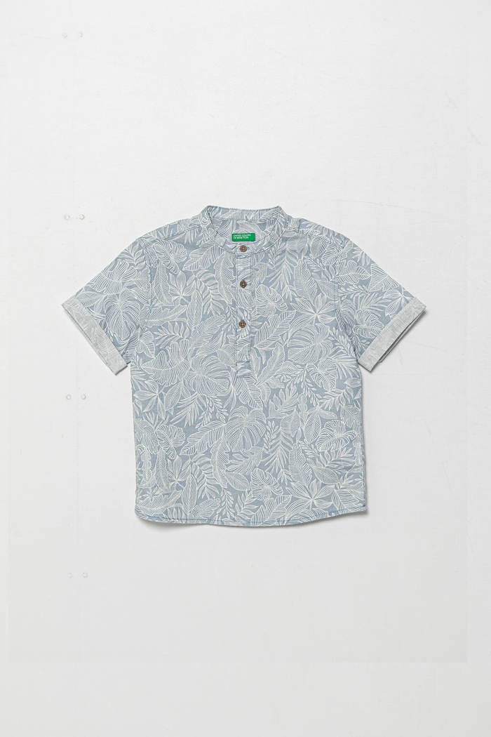 Dječja pamučna majica kratkih rukava United Colors of Benetton Planet friendly plava 5OUGGQ02G.P.Seasonal
