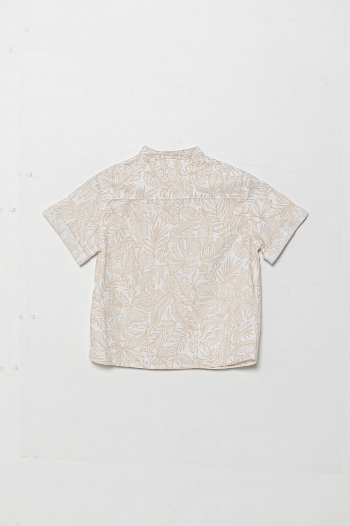 Dječja pamučna majica kratkih rukava United Colors of Benetton 5OUGGQ02G.P.Seasonal bež SS25