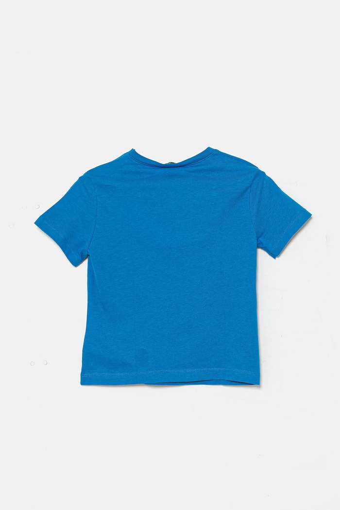 Момче Детска памучна тениска United Colors of Benetton 3I1XG10JO.P.Seasonal син
