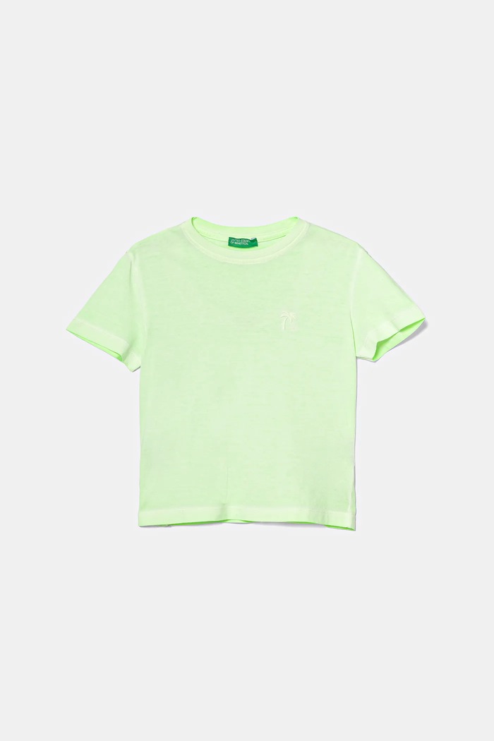 United Colors of Benetton t-shirt bawełniany dziecięcy bawełna zielony 3085G10JP.P.Seasonal