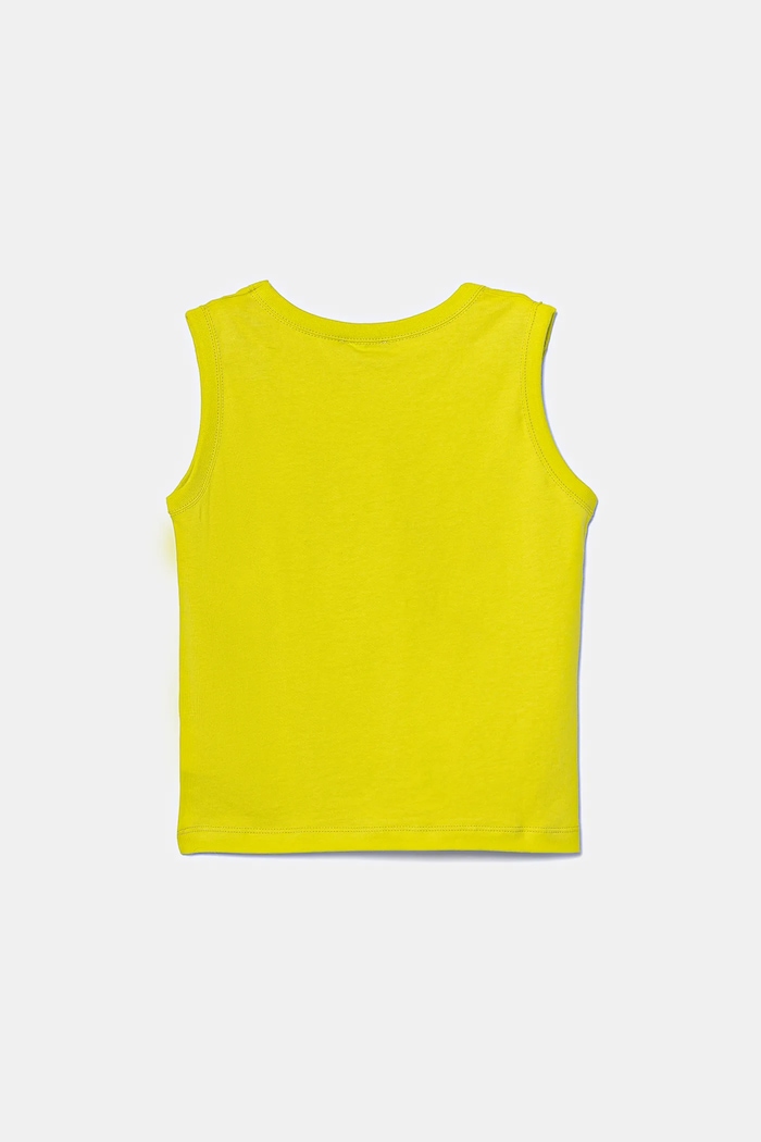 Дитяча бавовняна футболка United Colors of Benetton 3I1XGH013.P.Seasonal жовтий SS25