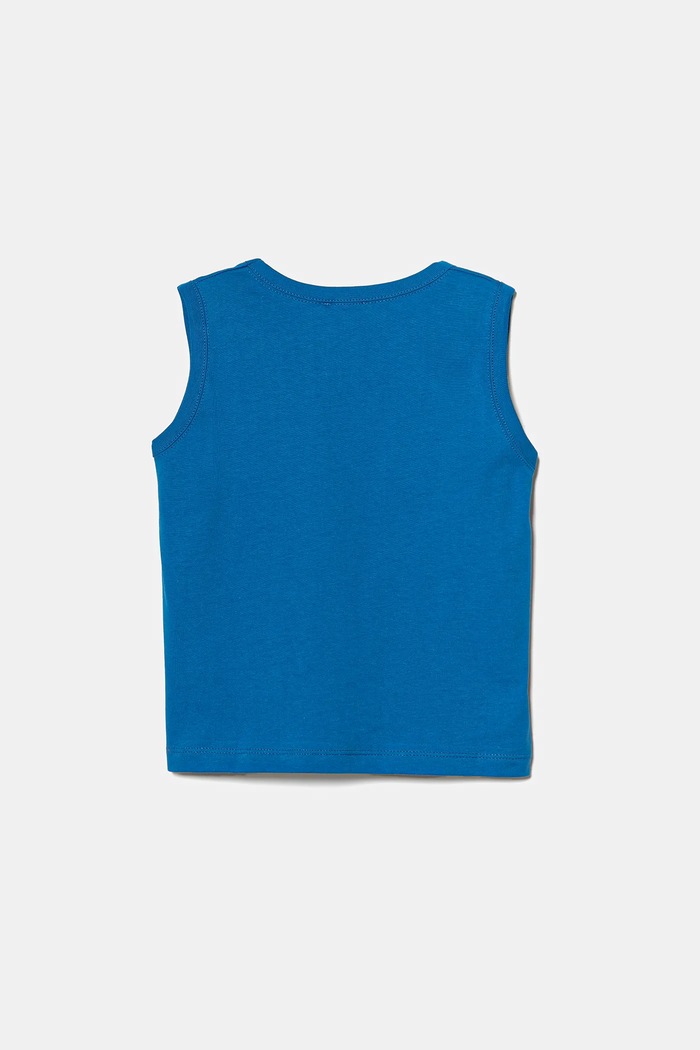 United Colors of Benetton t-shirt bawełniany dziecięcy 3I1XGH013.P.Seasonal niebieski SS25