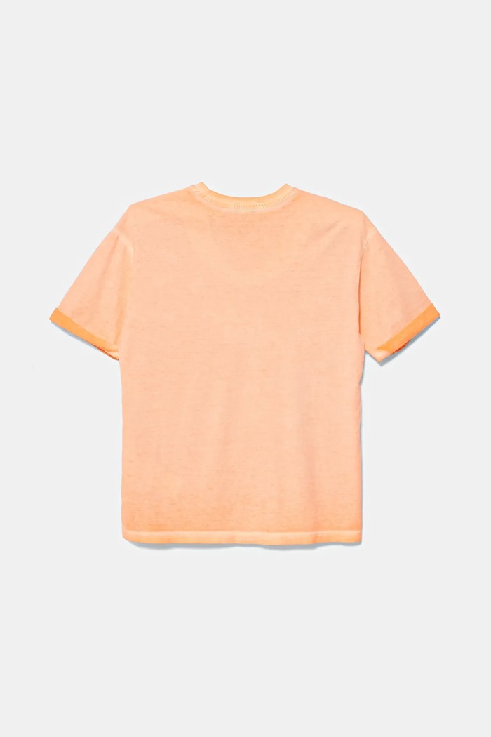 United Colors of Benetton t-shirt bawełniany dziecięcy 3085C10P9.G.Seasonal pomarańczowy SS25