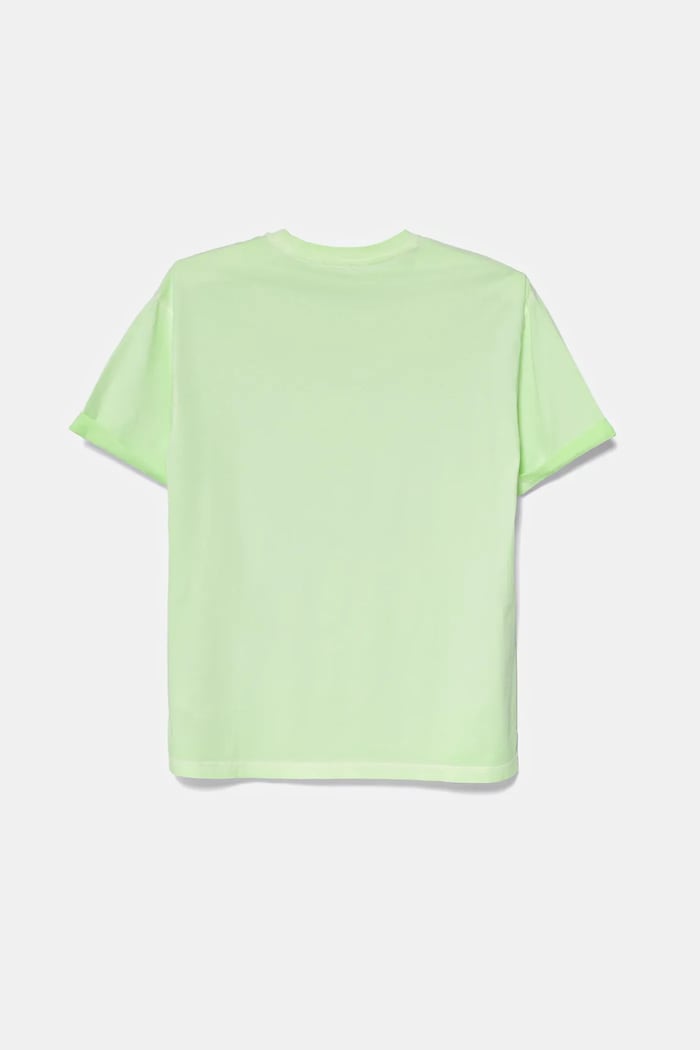 United Colors of Benetton t-shirt bawełniany dziecięcy 3085C10P9.G.Seasonal zielony SS25