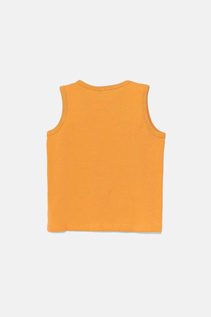 Παιδικό βαμβακερό τοπ United Colors of Benetton 3I1XGH014.P.Seasonal πορτοκαλί SS25