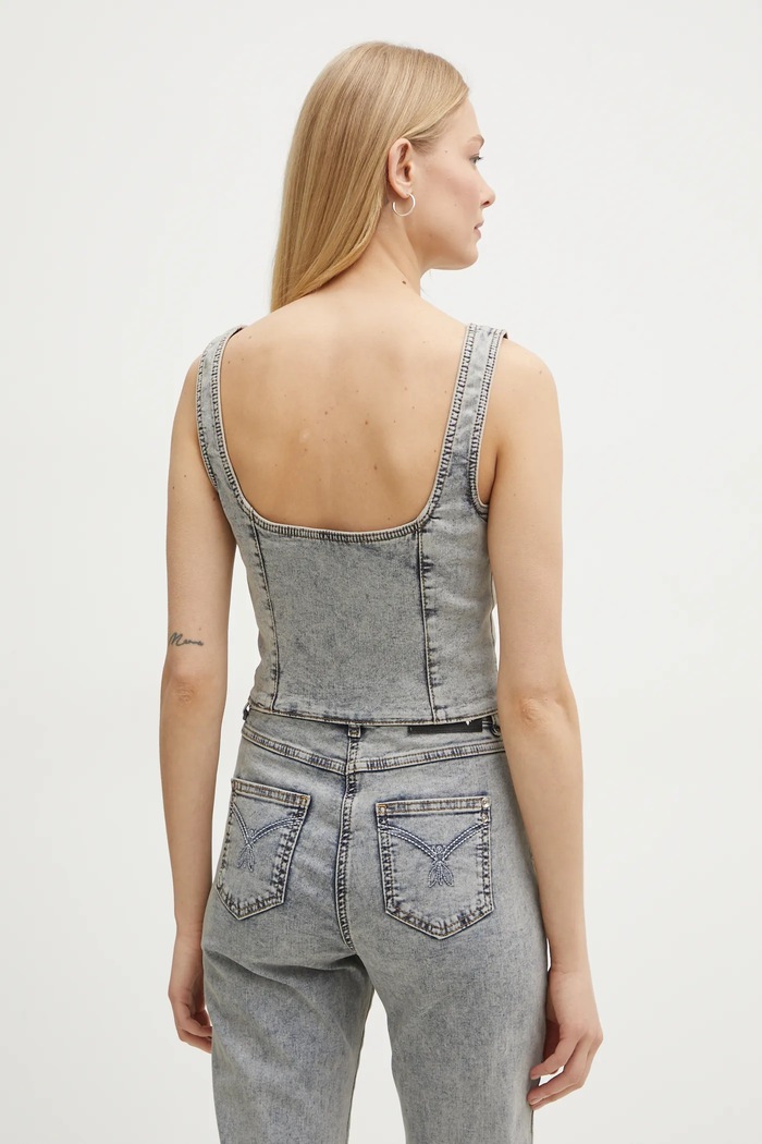 Odjeća Traper bluza Patrizia Pepe 8C0778.D092 plava