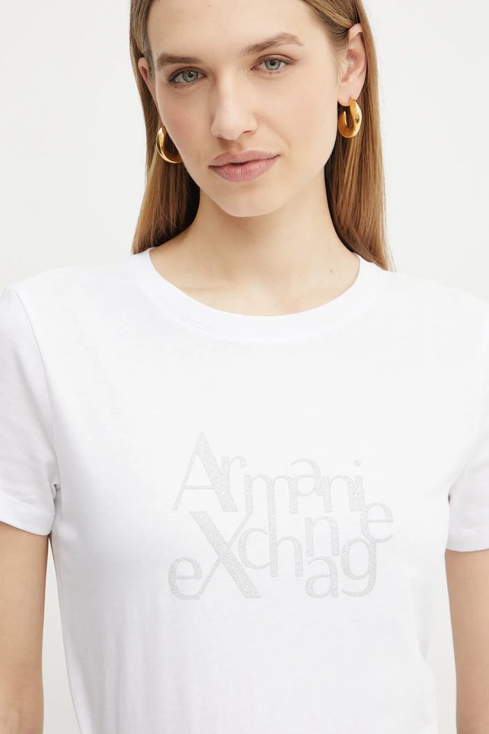 Bavlnené tričko Armani Exchange biela XW000109.AF10359