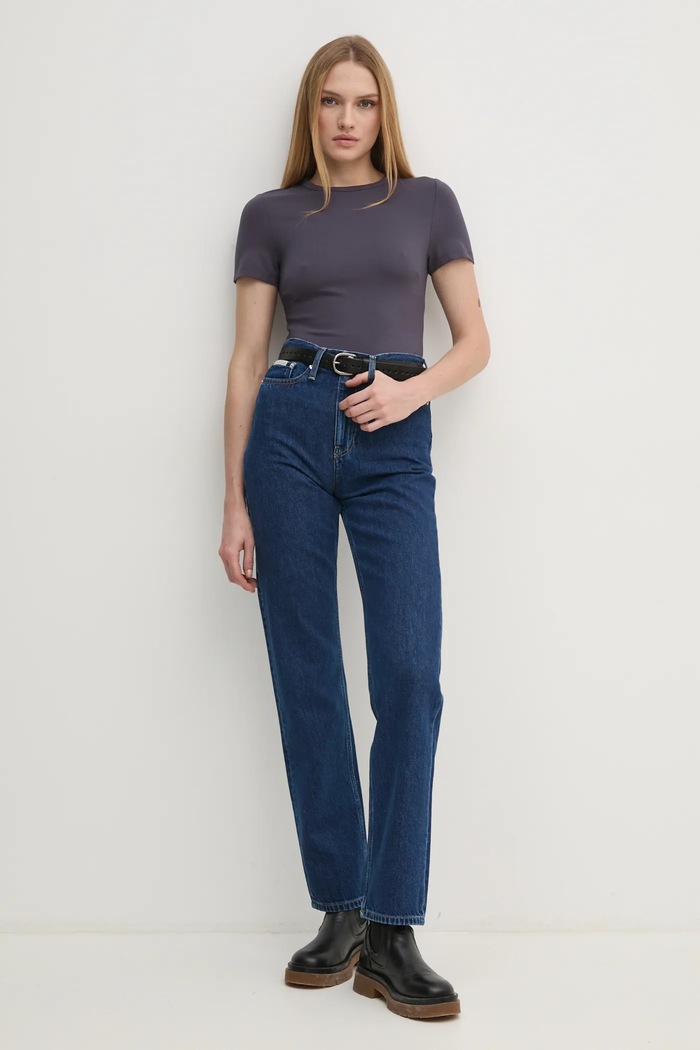 Tričko Calvin Klein Jeans J20J224769 sivá SS25