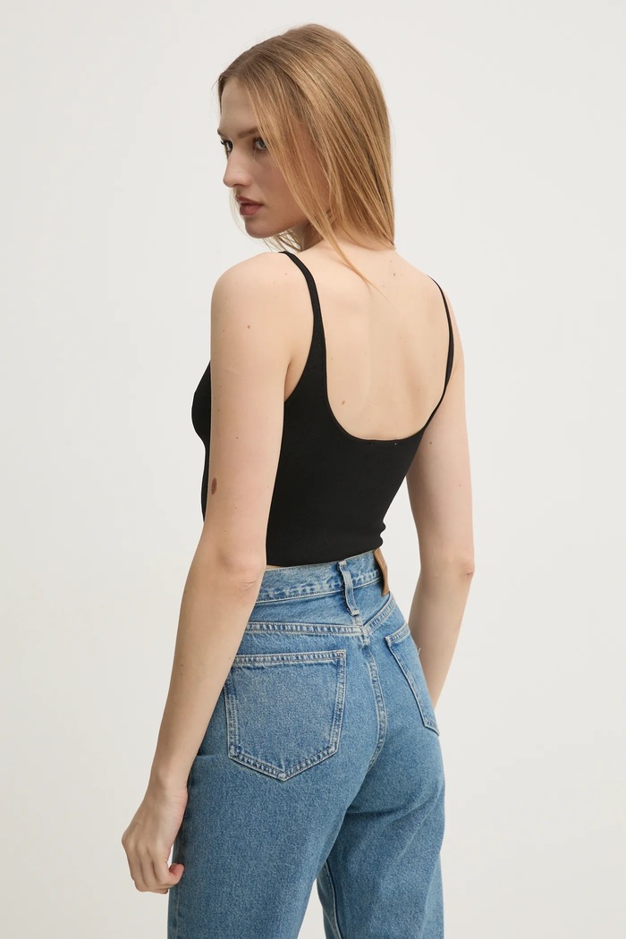 Ruházat Calvin Klein Jeans top J20J224805 fekete