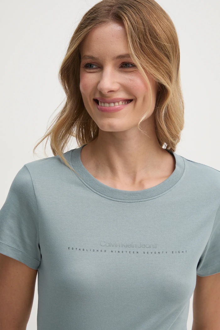 Calvin Klein Jeans t-shirt bawełniany szary J20J224990