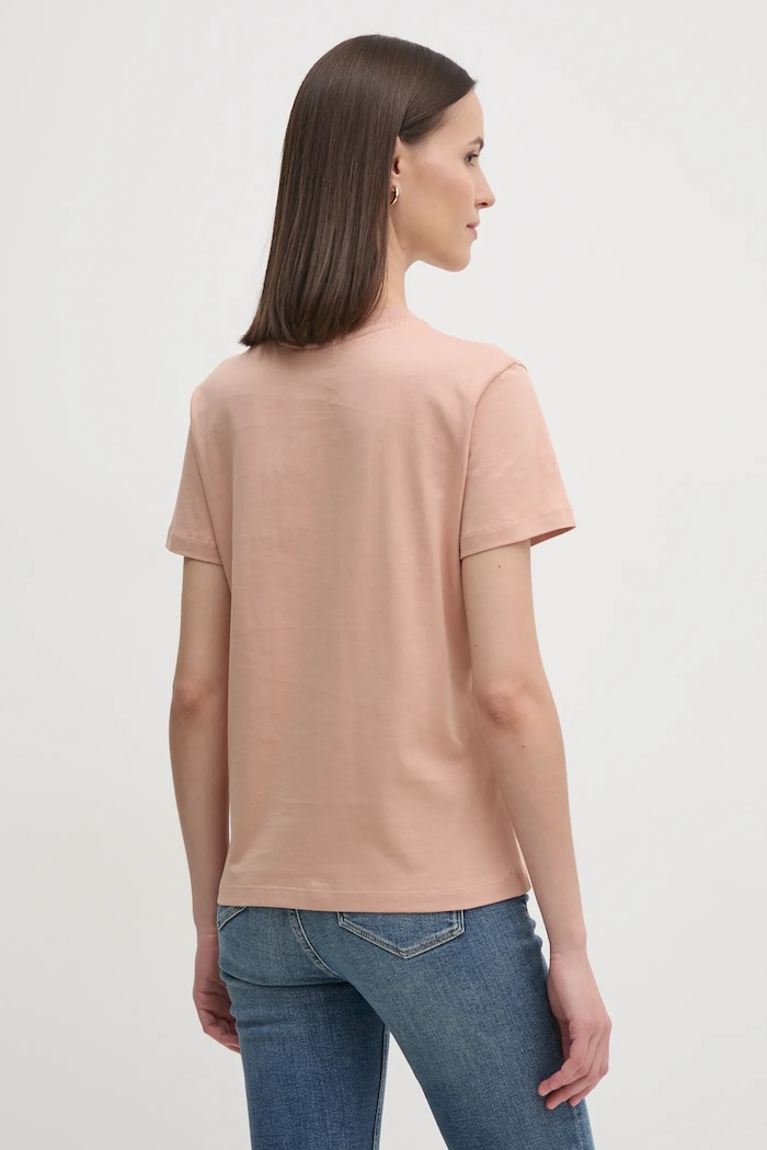 Îmbrăcăminte Calvin Klein Jeans tricou din bumbac J20J225084 portocaliu