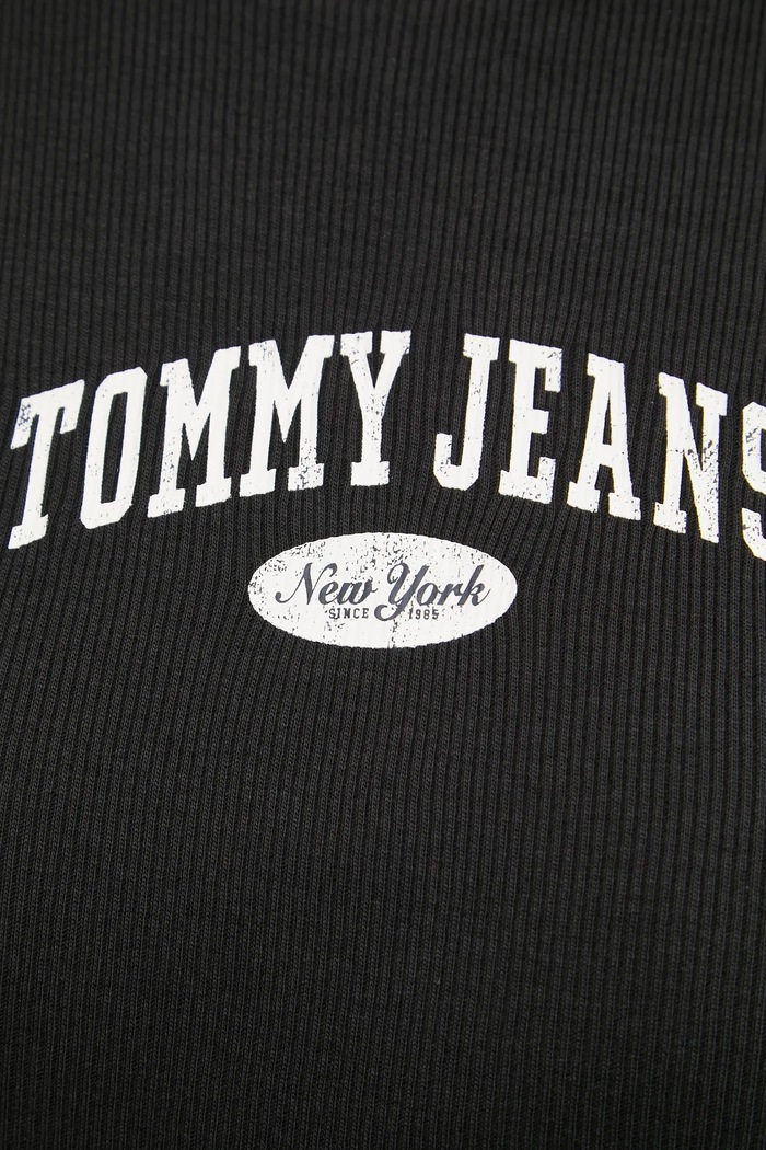 Bavlněné tričko Tommy Jeans DW0DW19435 černá