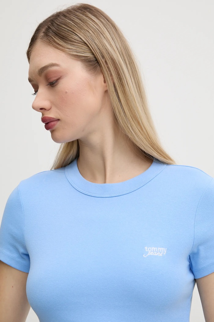 Тениска Tommy Jeans син DW0DW19458
