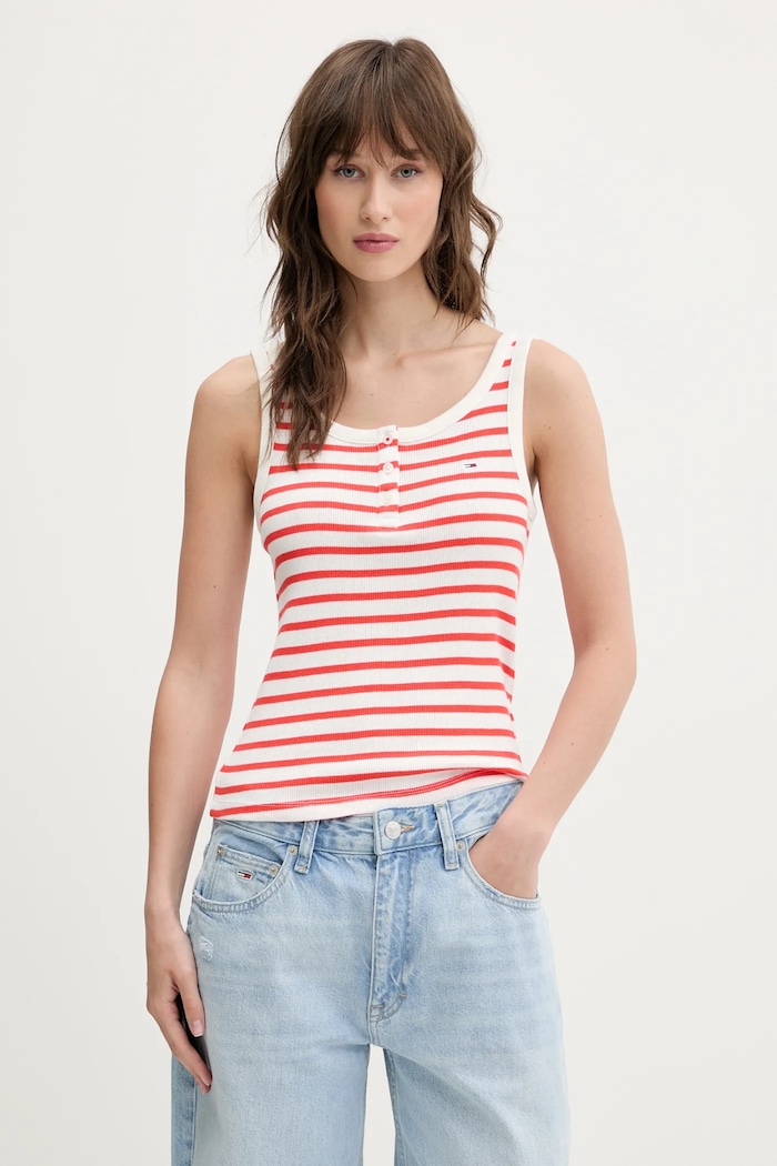 Top Tommy Jeans červená DW0DW19492