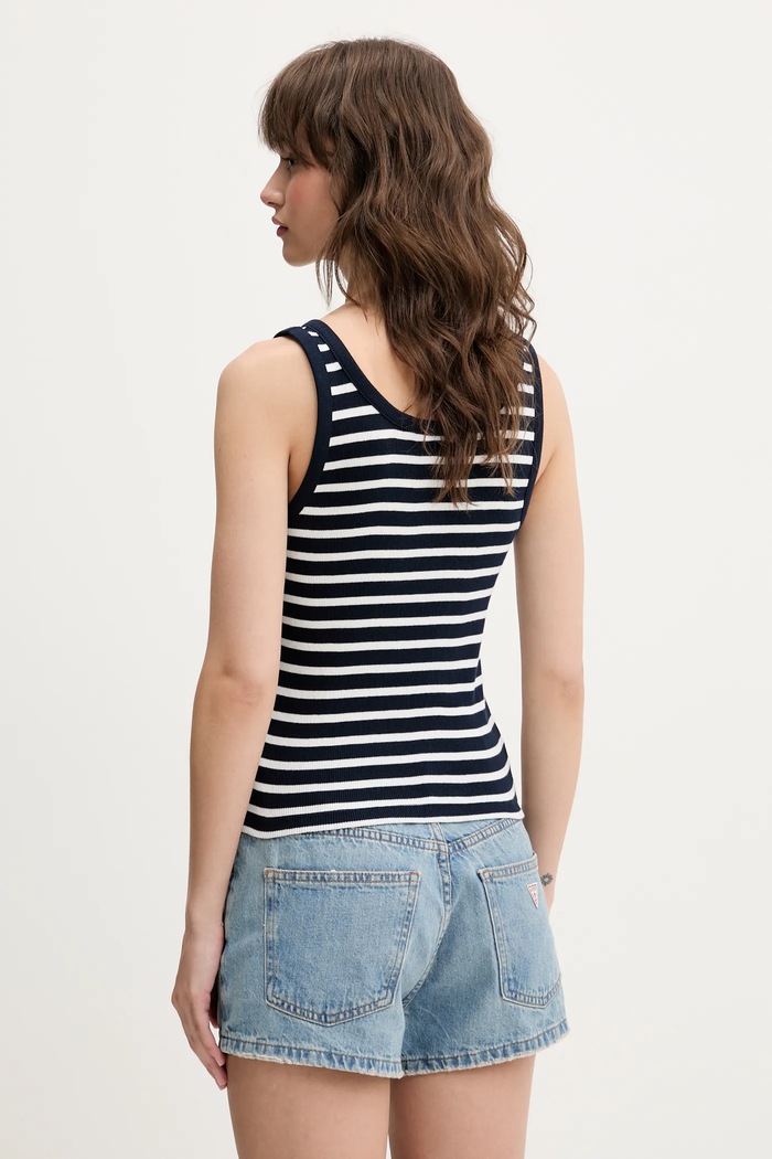 Top Tommy Jeans DW0DW19492 tmavomodrá SS25