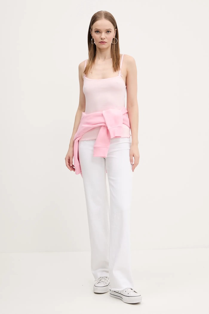 Top Tommy Jeans DW0DW19505 ružová SS25