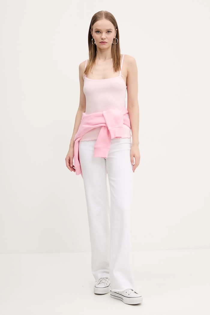 Top Tommy Jeans DW0DW19505 ružová SS25