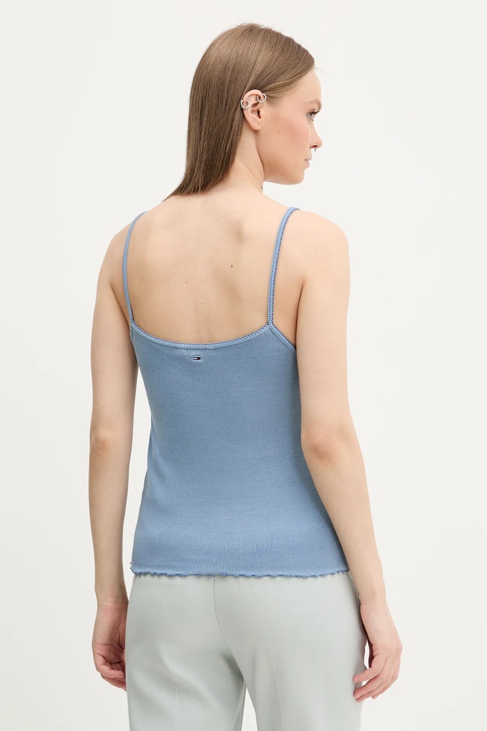 Top Tommy Jeans DW0DW19505 modrá SS25