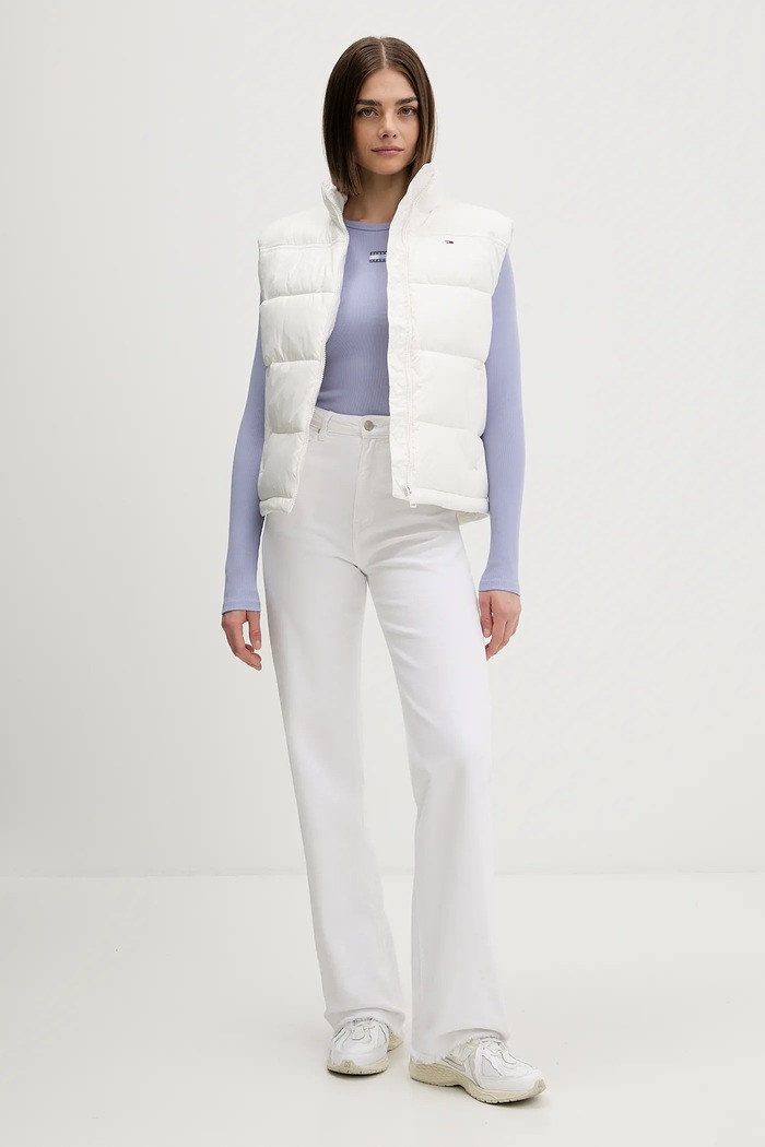 Tričko s dlouhým rukávem Tommy Jeans DW0DW20178 modrá SS26