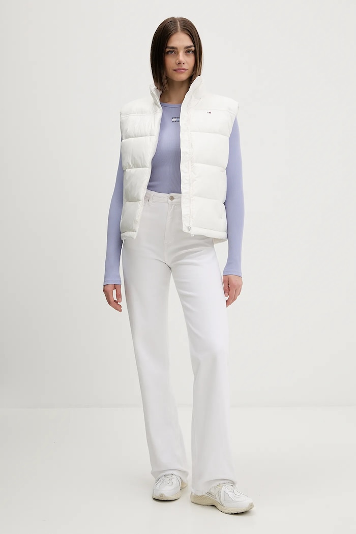 Tričko s dlouhým rukávem Tommy Jeans DW0DW20178 modrá SS26