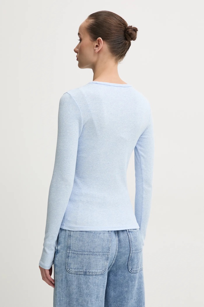 Oblečení Tričko s dlouhým rukávem Tommy Jeans DW0DW20178 modrá