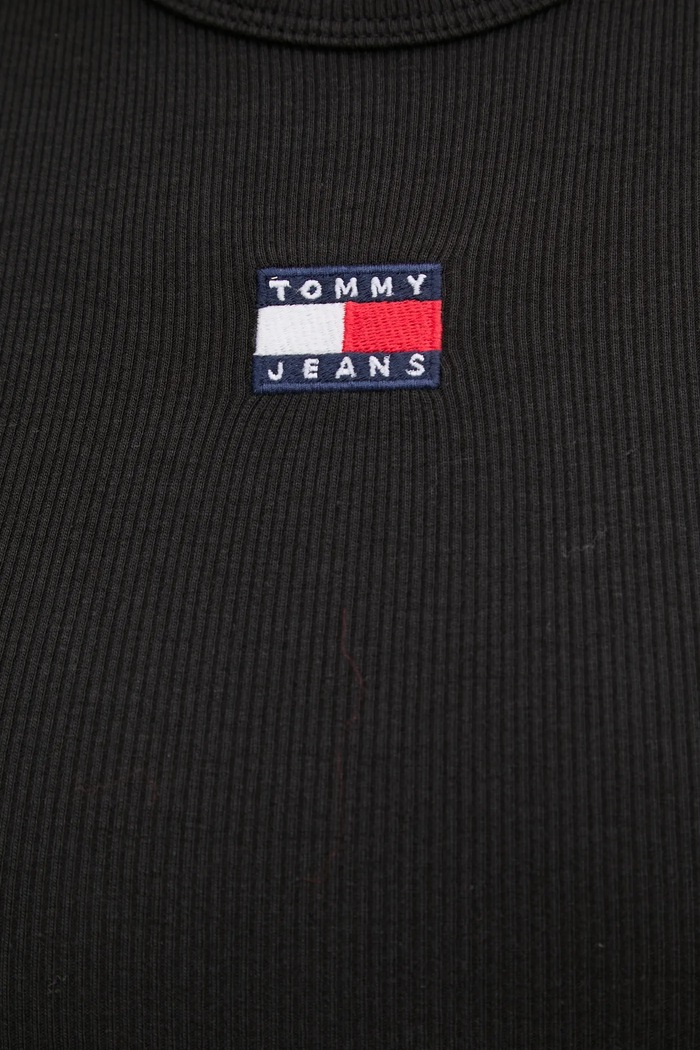 Tommy Jeans longsleeve DW0DW20178 czarny