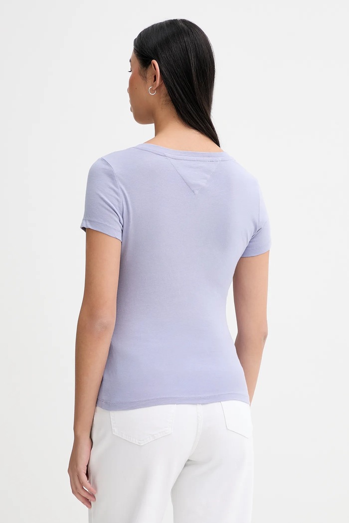 Îmbrăcăminte Tommy Jeans tricou feminin din bumbac DW0DW20458 albastru