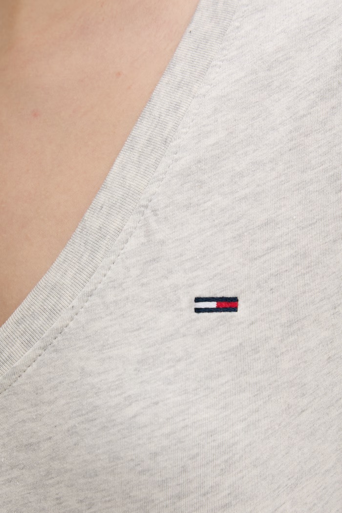 Tommy Jeans tričko dámske bavlnené DW0DW20458 sivá
