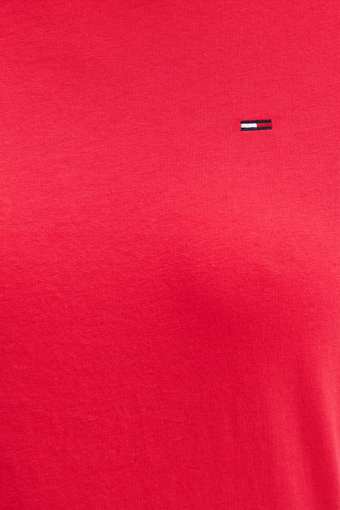 Tommy Jeans Μπλουζάκι basic Γυναικείο βαμβακερό DW0DW20459 κόκκινο