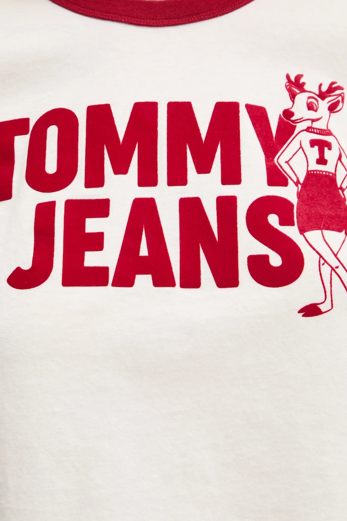 Bavlněné tričko Tommy Jeans DW0DW20561 bílá