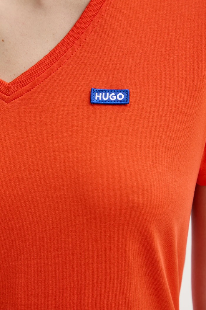 HUGO Blue ženska majica od pamuka Classic V_B 50513667 narančasta