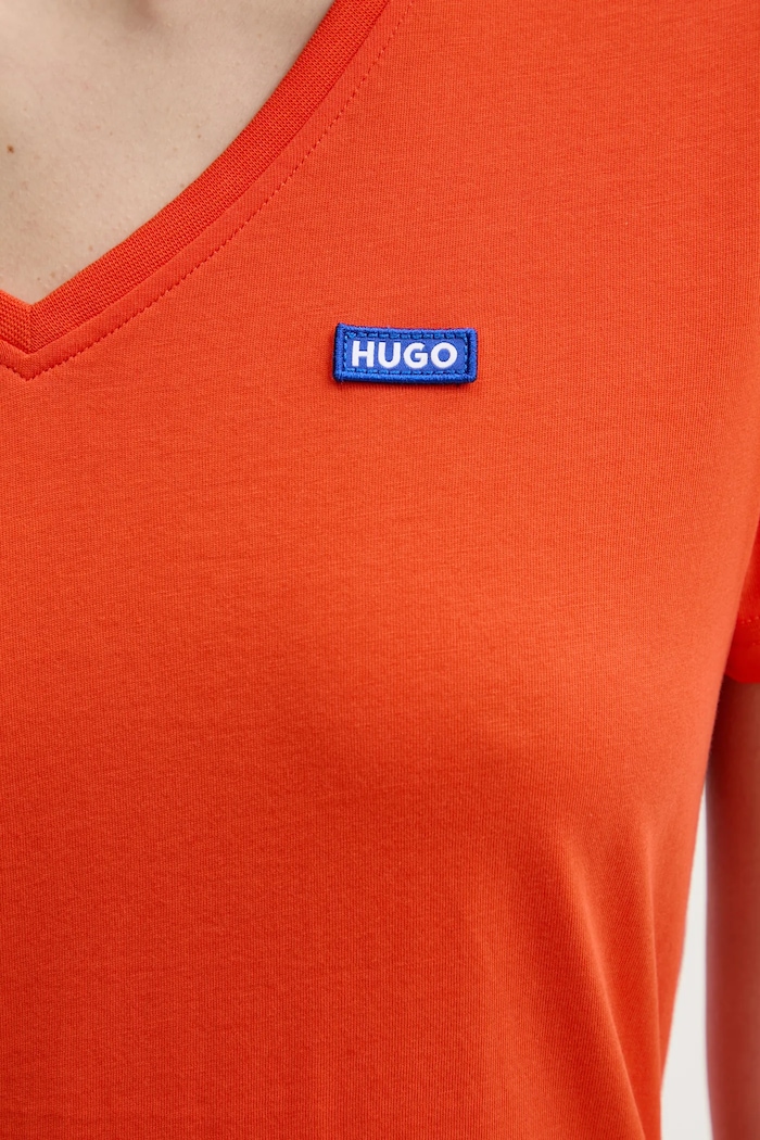 HUGO Blue ženska majica od pamuka Classic V_B 50513667 narančasta