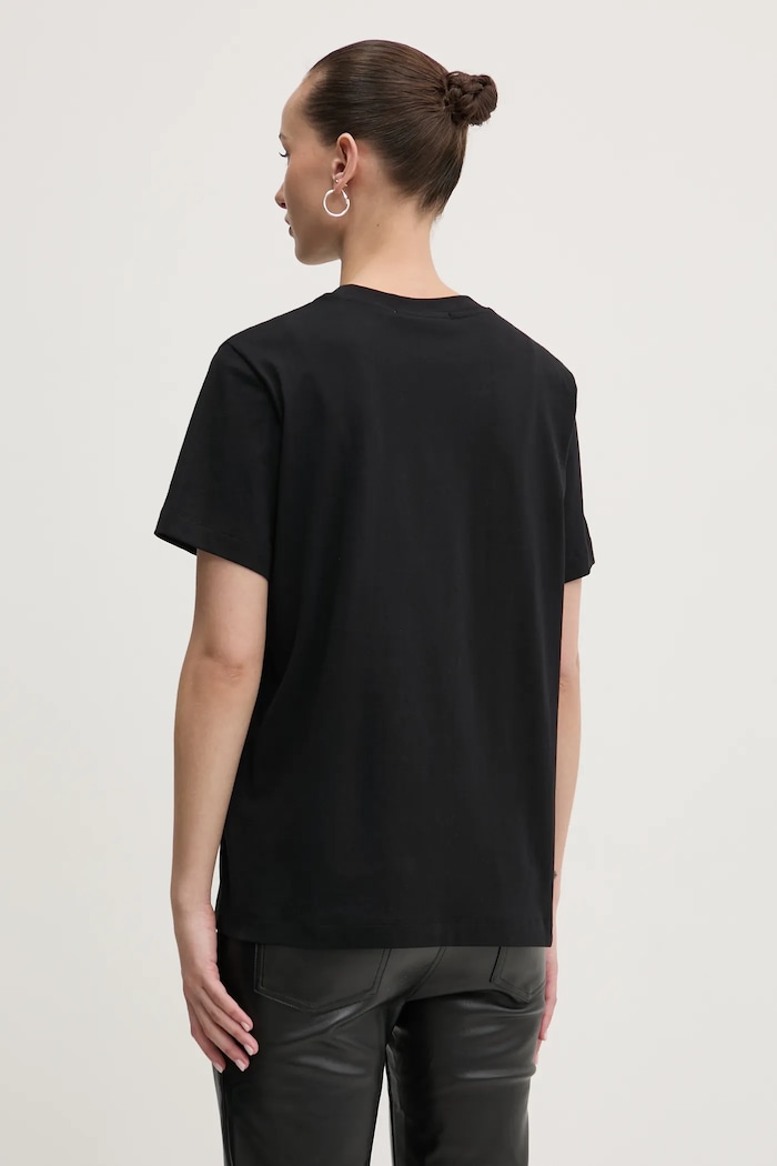 Odzież MSGM t-shirt bawełniany 3841MDM92.257002 czarny