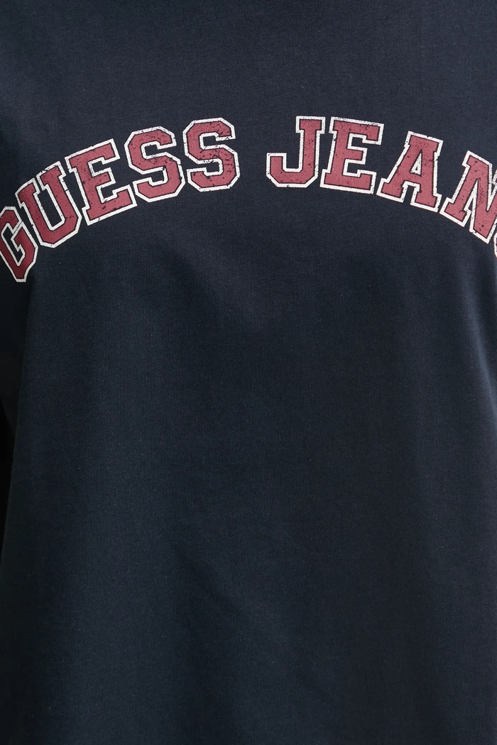 Bavlněné tričko Guess Jeans W5RI41.K8HM0 námořnická modř