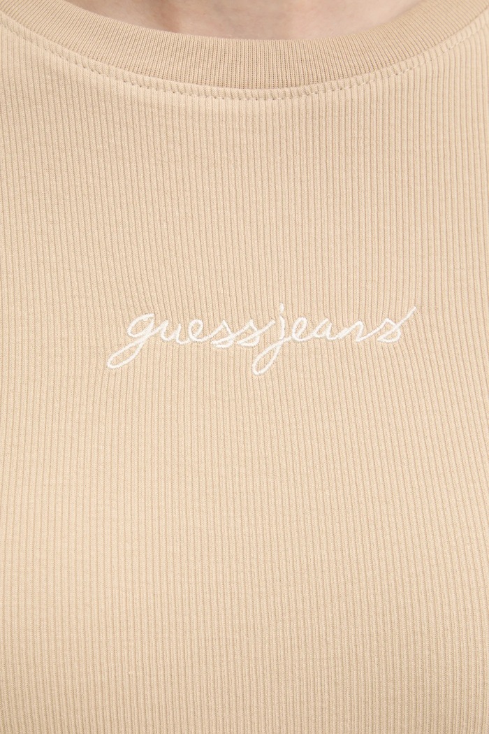Tričko Guess Jeans W5RI57.KA0H1 béžová