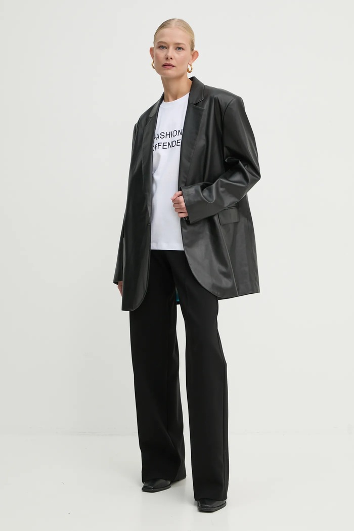 Victoria Beckham t-shirt bawełniany 1125JTS006357A biały SS25