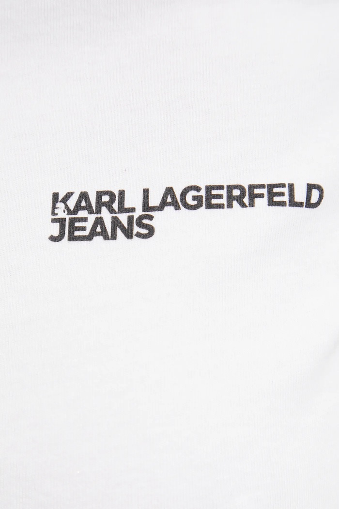 Karl Lagerfeld Jeans tričko dámske bavlnené A1W17004 biela