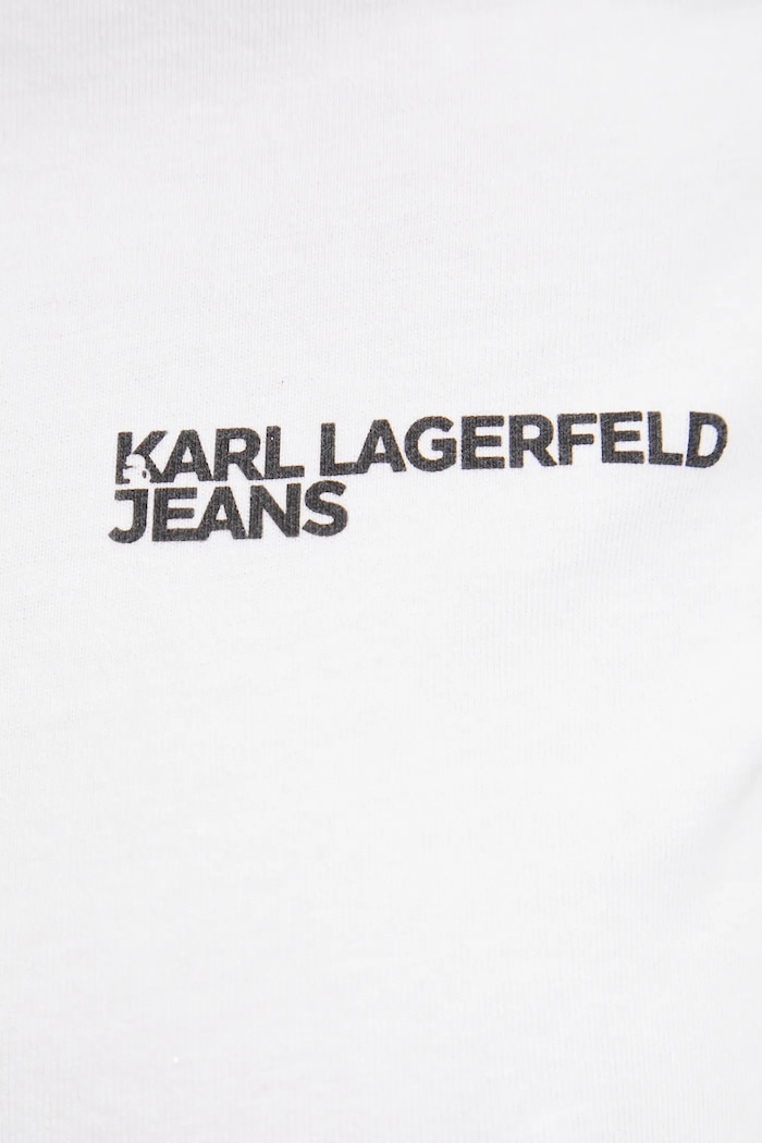Karl Lagerfeld Jeans tričko dámske bavlnené A1W17004 biela