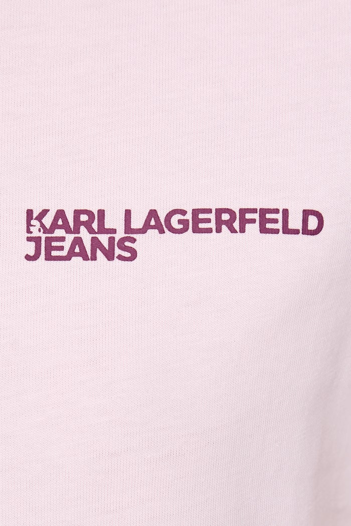 T-shirt damski bawełniany Karl Lagerfeld Jeans różowy A1W17004