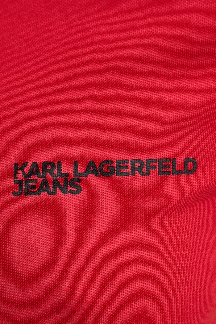 Karl Lagerfeld Jeans tričko dámské bavlněné A1W17004 červená