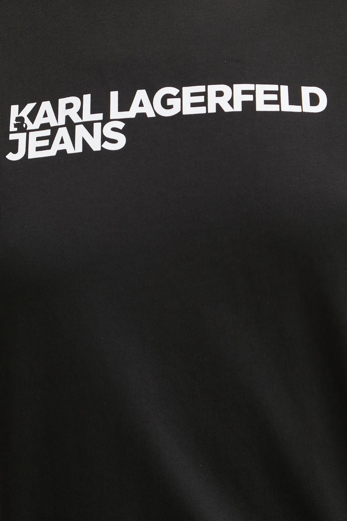 Karl Lagerfeld Jeans tričko dámske bavlnené A1W17005 čierna