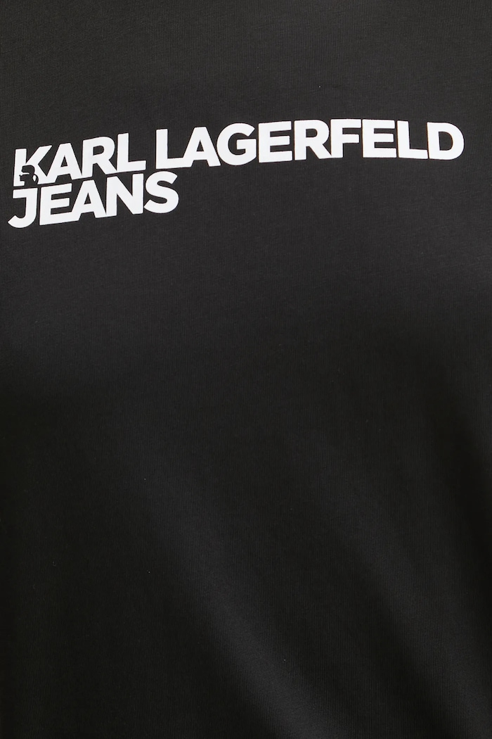 Karl Lagerfeld Jeans tričko dámske bavlnené A1W17005 čierna
