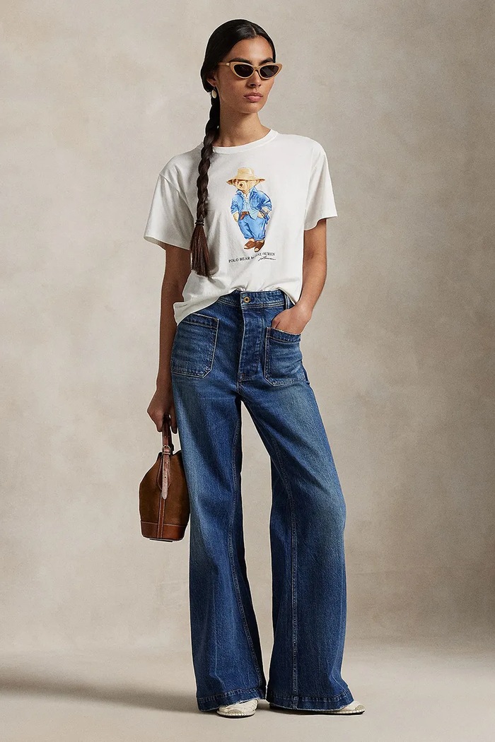 Odjeća Polo Ralph Lauren Pamučna majica Polo Ralph Lauren 211959104 bijela