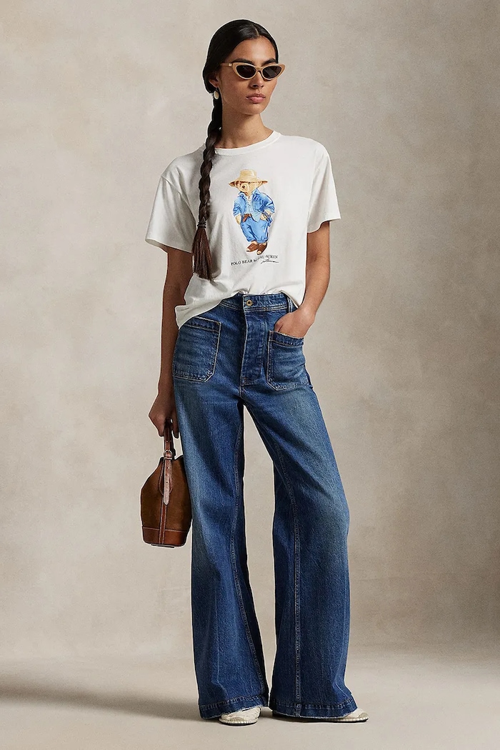 Odjeća Polo Ralph Lauren Pamučna majica Polo Ralph Lauren 211959104 bijela