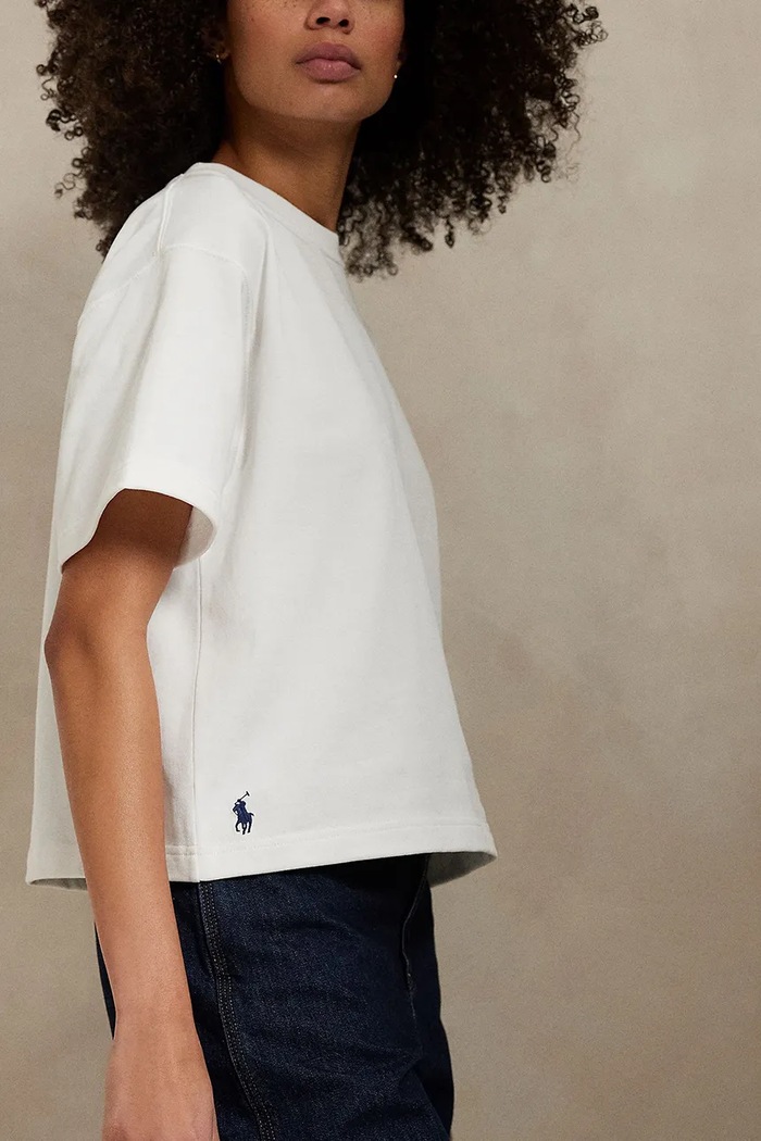 Ρούχα Βαμβακερό μπλουζάκι Polo Ralph Lauren 211967106 λευκό