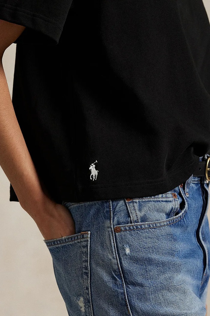 Bavlnené tričko Polo Ralph Lauren čierna 211967106