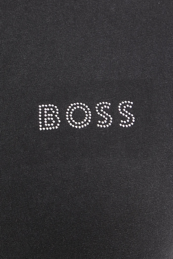 Bavlnené tričko BOSS Orange 50535106 čierna