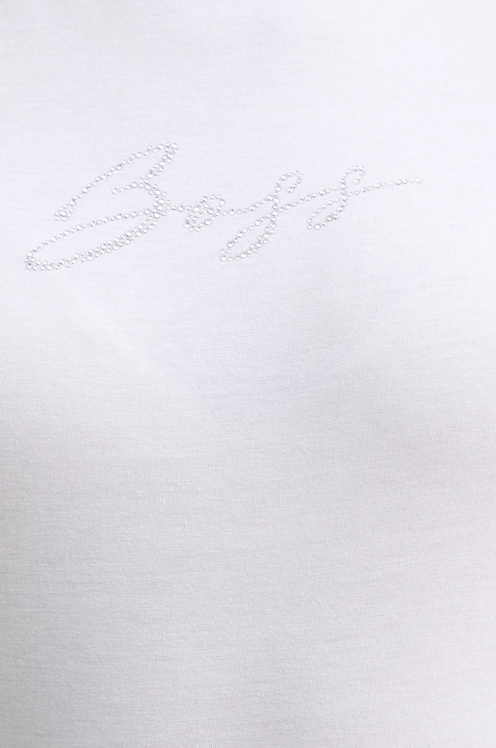 BOSS Orange tricou pentru femei din bumbac C Esogo 2 MA crystal 50538826 alb