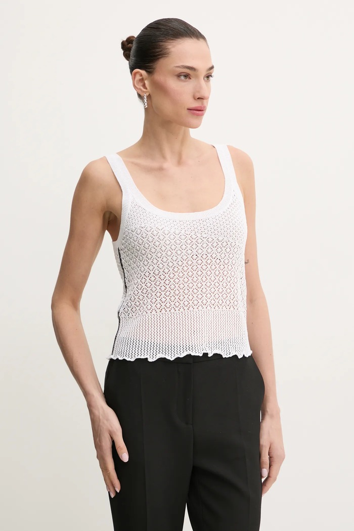 Top Pinko hladký bílá 104642.A2EB