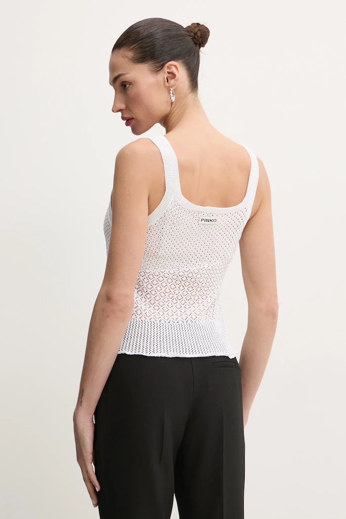 Oblečení Top Pinko 104642.A2EB bílá